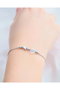 Heliophilia Silver Pulsera de Latón Plateada con Zirconia